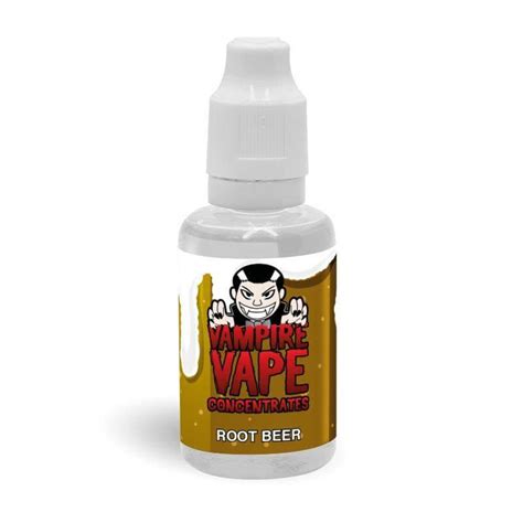 Vampire vape root beer flavour concentrate 30ml  Re-live your youth with this delectable slushy-inspired juice featuring a sweet blend of blueberries and raspberries which is excelled by a refreshing cool menthol kick
